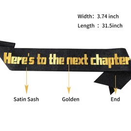 New Chapter Sash, Divorce or Retirement Celebration Sash - Class High School and College Graduation Gifts,New Job Congratulation Party.