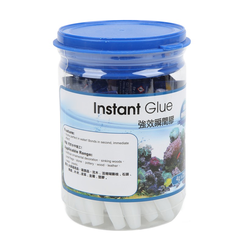 25Pcs Aquarium Landscaping Plant Glue Instant Glue Aquarium Fish Tank