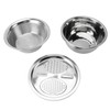 3 In 1 Colander Strainer Set Stainless Steel Rice Washing