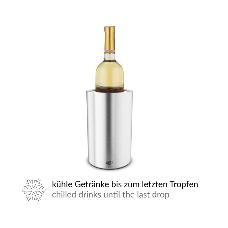 alfi 0457205100 Flaschenkühler Vino, Edelstahl mattiert