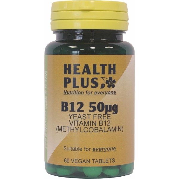 Health Plus B12 50µg : Yeast Free Vitamin B12 Supplement