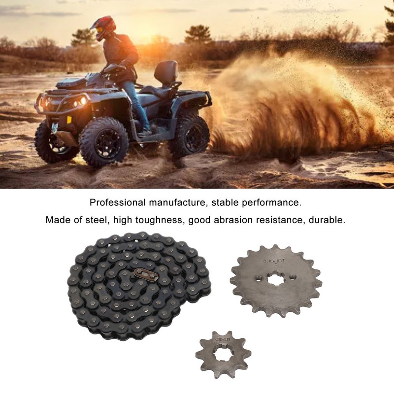 420 19T Front Engine Sprockets 10 Tooth Rear Sprocket Steel