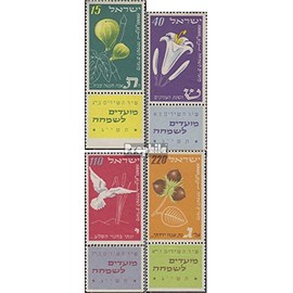 Israel 73-76 with Tab (complete.issue.) unmounted mint/never hinged ** MNH 1952 jewish Holidays (Stamps for collectors) plants/mushrooms