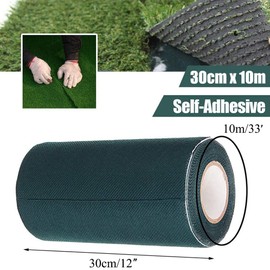 TYLife Artificial Grass Tape 12" x33',Turf Adhesive for Seaming Sections of Synthetic Turf,Artificial Grass Seam Tape for Fake Grass Jointing, Connecting Indoor Outdoor Carpet,Green Lawn Mat Rug