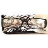 Foster Grant Jungle Zebra Reading Glasses with Case +2.00