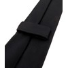 TigerTie - Slim Men's Designer Tie in Matte Black, Fine