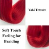 Gozill Red Boho Braiding Hair Pre stretched