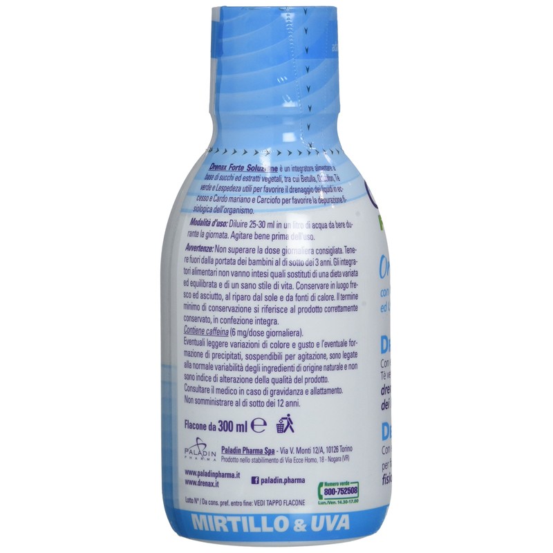 DRENAX FORTE MIRTILLO 300ML - Integratore Alimentare