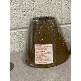 Unbranded Copper Brown Velvet Small Lamp Shade