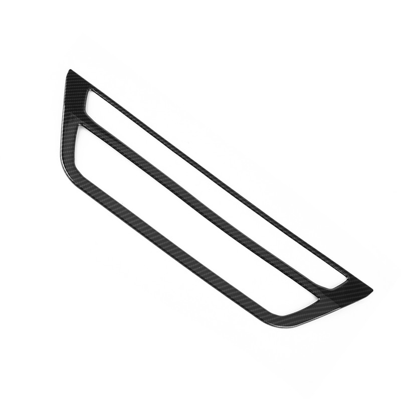 Carbon Fiber Style Car Center Air Condition Frame Cover Trim