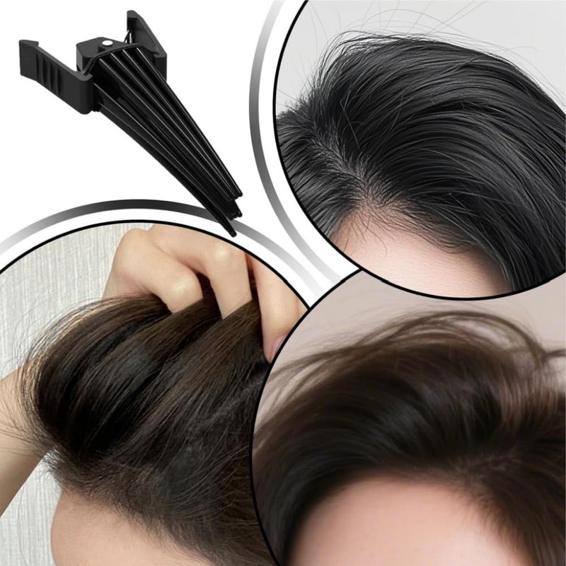 前髪クリップ 前髪たちあげクリップ 2個入り 根元立ち上げクリップ ヘアピン 前髪 自然 痕跡がない 毛量向上 薄毛改善