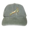 Tom's Bird Feeders Praying Mantis Embroidered Cotton Cap Green