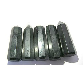CRYSTALMIRACLE Five Black Tourmaline Generator Points Crystal Healing Reiki feng Shui Gift Psychic Wellness Energy Peace Meditation Aura vaastu Spiritual Metaphysical Gemstone