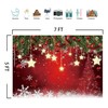 LIVUCEE 7x5FT Christmas Red Winter Snowflake Background Photography Backdrop New