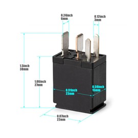 FANHAY 10PCS 4Pins AC Relays Motor Relays Multi Purpose 8T2T-14B192-AA for Fusion F150 F250 F350 F450 Edge Explorer Various