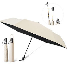 Parasol Folding Umbrella, Lightweight, 8.1 oz (230 g), UV Protection, Shading (Safe Type, Automatic Opening and Closing) Folding, Large Size, One-Touch Automatic Opening/Closing, For Both Sun and