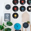 LIFKOME 8pcs Blank Vinyl Records Retro Record Wall Stickers Retro