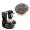 3 PCS Professional Men Shaving Brush Stand Holder Bowl Set