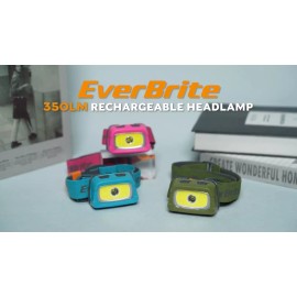 EverBrite Rechargeable Headlamp 350 Lumen 7 Light Modes Headlamp Bright Headlamp