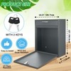 Yaocom Locking Mailbox with Key for Outdoor Large Wall Mount