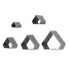 5Pcs Leather Punch Die Set Hollow Diamond Shape Cutting Mold
