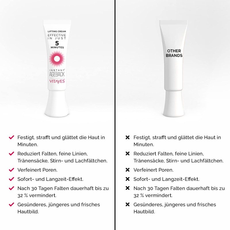- Instant Ageback (7ml) Lifting Cream For Wrinkles, Bags And