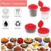 Jindizi 4PCS Salt and Pepper Shakers Sets,Plastic Airtight Spice Jar