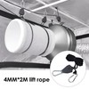 NIDHFG 4-Piece Lift Rope Pulley Adjuster And 4-Piece Carabiner, Multi-Function