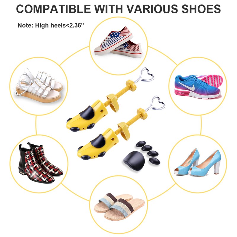 cyrico Shoe Stretcher Women 4-way Shoe Expander Widener Shoe Tree