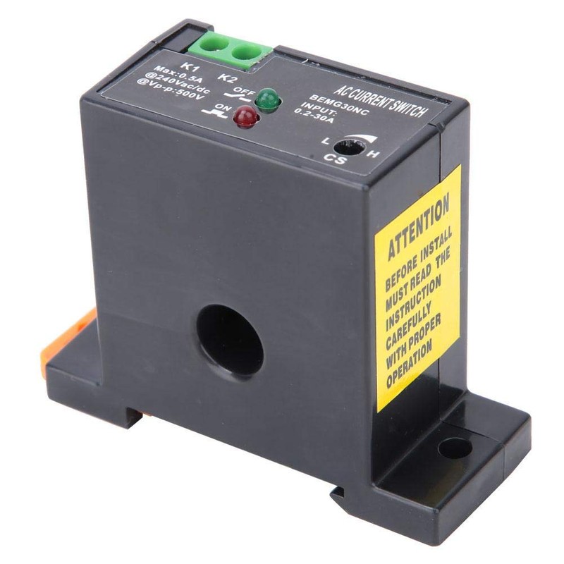 Fafeicy Current Detection Switch, Pressure-Resistant, Adjustable, Self-Supplying Detection Switch, Guide