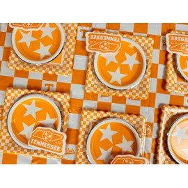 University of Tennessee Vols party supplies with UT tablecloth plates and napkins (49 piece set) for graduation, football tailgating, and birthday party decorations (Serves 16) (Tennessee Volunteers)