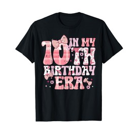 In My 10th Birthday Era Pink Ribbon 10 Year Old Bday Girls T-Shirt