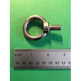 US STAINLESS Stainless Steel 316 3/8" Lifting Eye Bolt 3/8" UNC Marine Grade