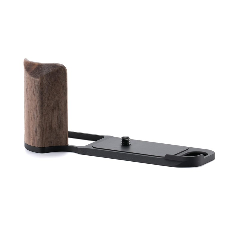Fuji X-E5 Mounting Base Plate with Wood Grip, Black (TA-T91-WG-B)