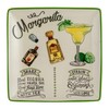 Creative Co-Op Stoneware Plate Set with Cocktail Recipes Design Styles,