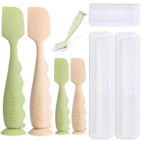 NFSVLB Diaper Cream Spatula with Case,2 Large 2 Mini Butt