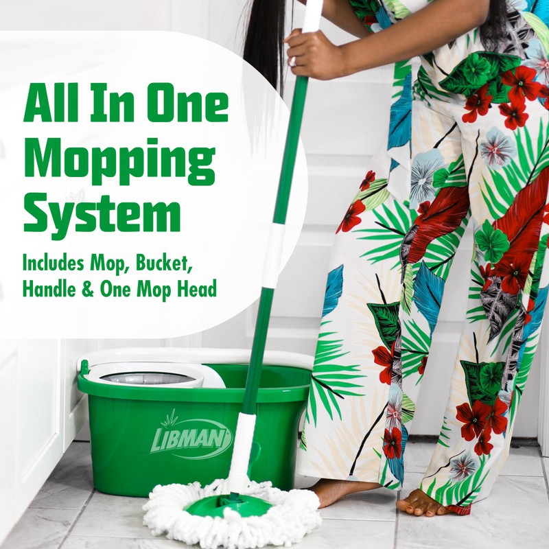 Libman Tornado Spin Mop System | Mop and Bucket with