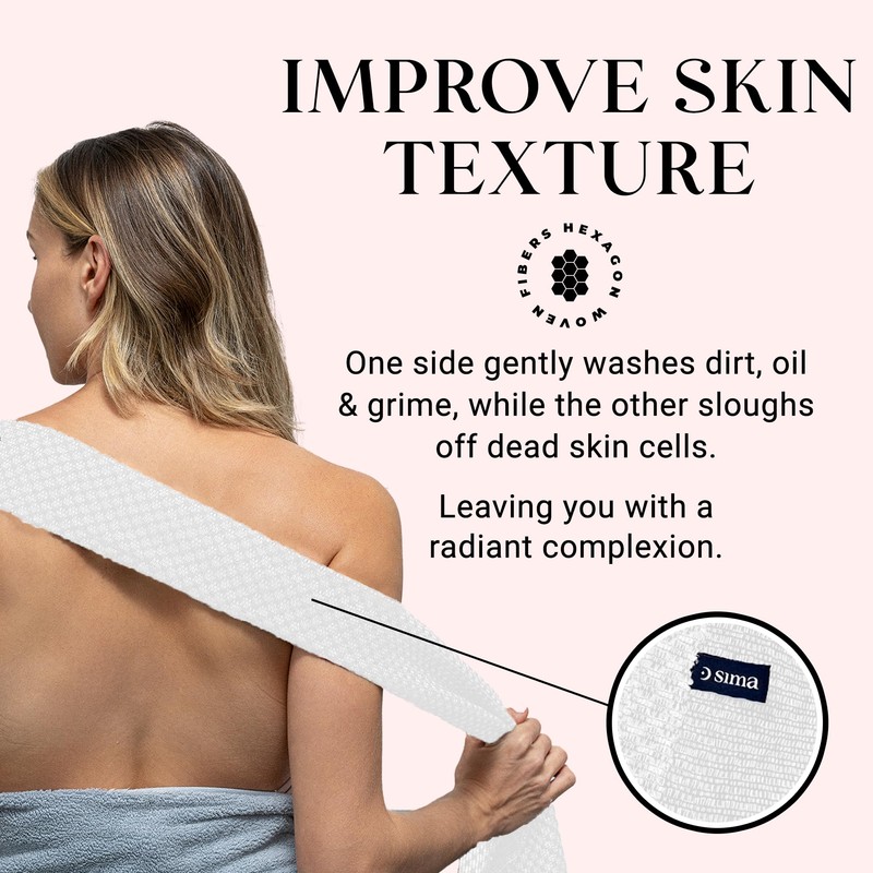 Sima Brand Sima Brand Exfoliating Washcloth Face & Body Scrub