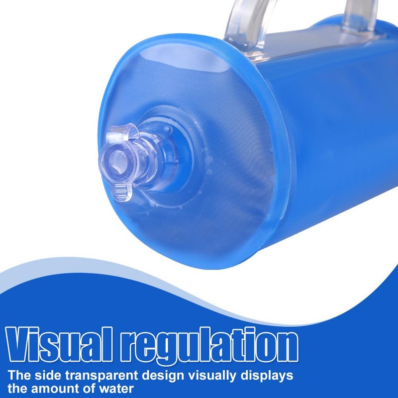 2 Pcs Water Filled Dumbbells, Transparent PVC Weight Water Bottle
