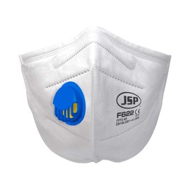 JSP - JSP Safety Disposable Vertical Fold Flat Mask FFP2V (F622) Pack of 2 - Retail Ready