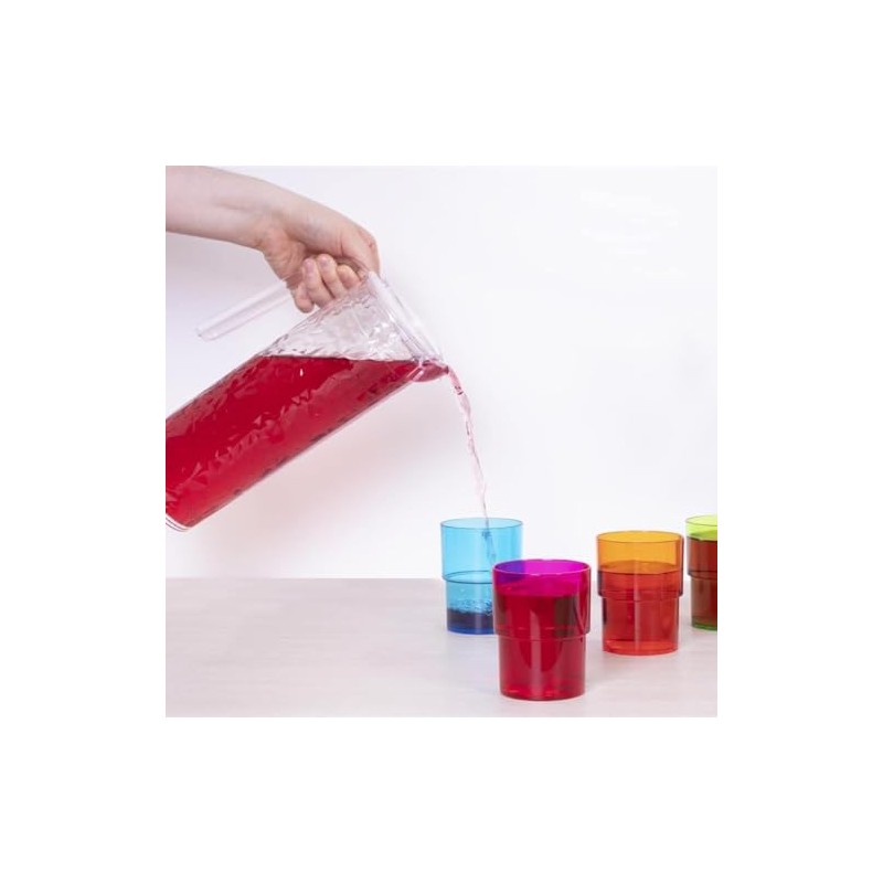 Clear Plastic 1.6Lt Multi Purpose Pitcher Jug with Lid &