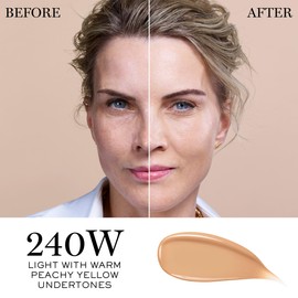 Lancôme Teint Idole Ultra Wear Care & Glow Serum Foundation with SPF - Medium Buildable Coverage & Natural Glow Finish - Up To 24H Wear - 240W