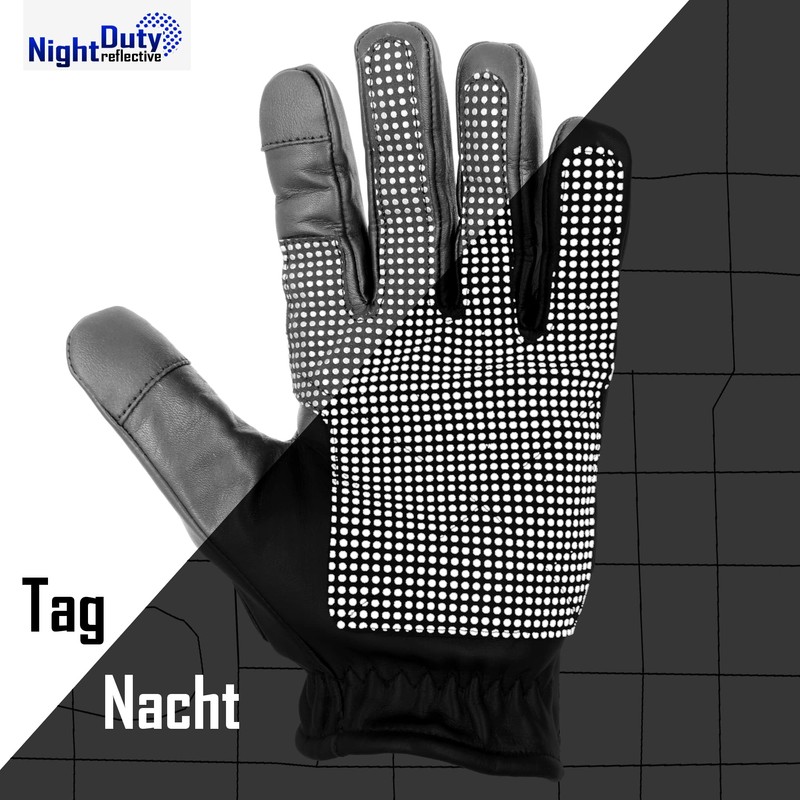 TacFirst SEK 1 NightDuty Security Gloves H006ND Retro Reflective and