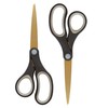 Westcott 55847 8-Inch Titanium-Bonded Scissors For Office and Home, Black/Gold,