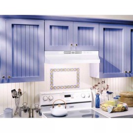 Broan-NuTone 30-in. non-vented range hood kitchen stove cooking exhaust fan white 2-speed