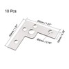 sourcing map Flat Angle Bracket Plate L Shape Repair Joining