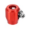 X AUTOHAUX 5 Pcs AN4 Hex Car Hose Finisher Flexible