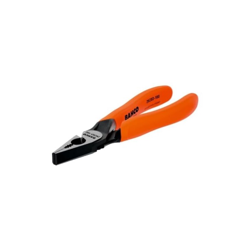 Bahco 2628 D-180 Combination Pliers with PVC Coated Handles, Multi-Colour,