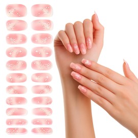 SSKHE Selbstklebende Gel-Nägel, 23 Stück, selbstklebend, für Frauen, Mädchen, Dekoration, Nageldesign, keine UV-Aushärtung erforderlich