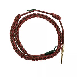 French Fourragere Red/Green Cord with Brite Barrel and Tip (each)